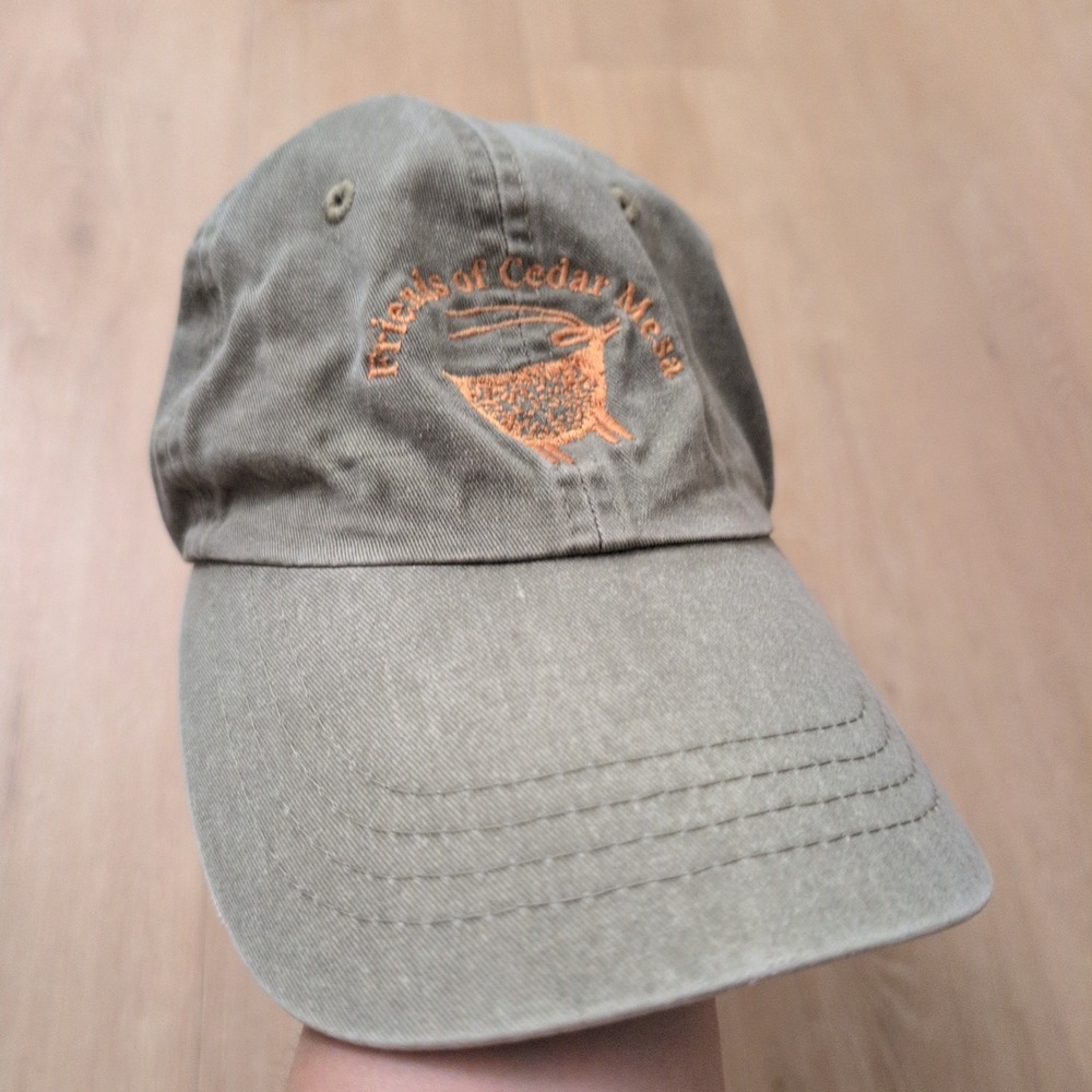 Friends of Cedar Mesa Hat Olive Green Embroidered Baseball Cap